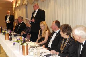 President Martyn Jenkins and top table guests 